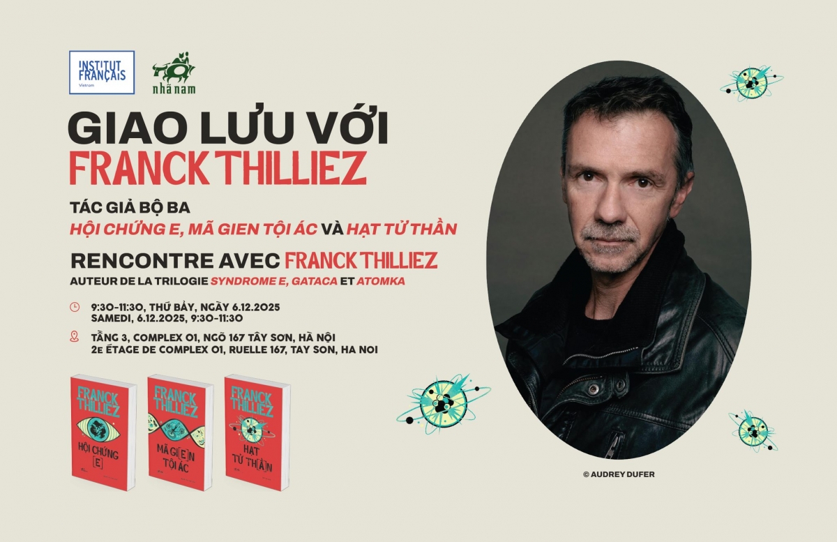 French writer Franck Thilliez to tour Vietnam